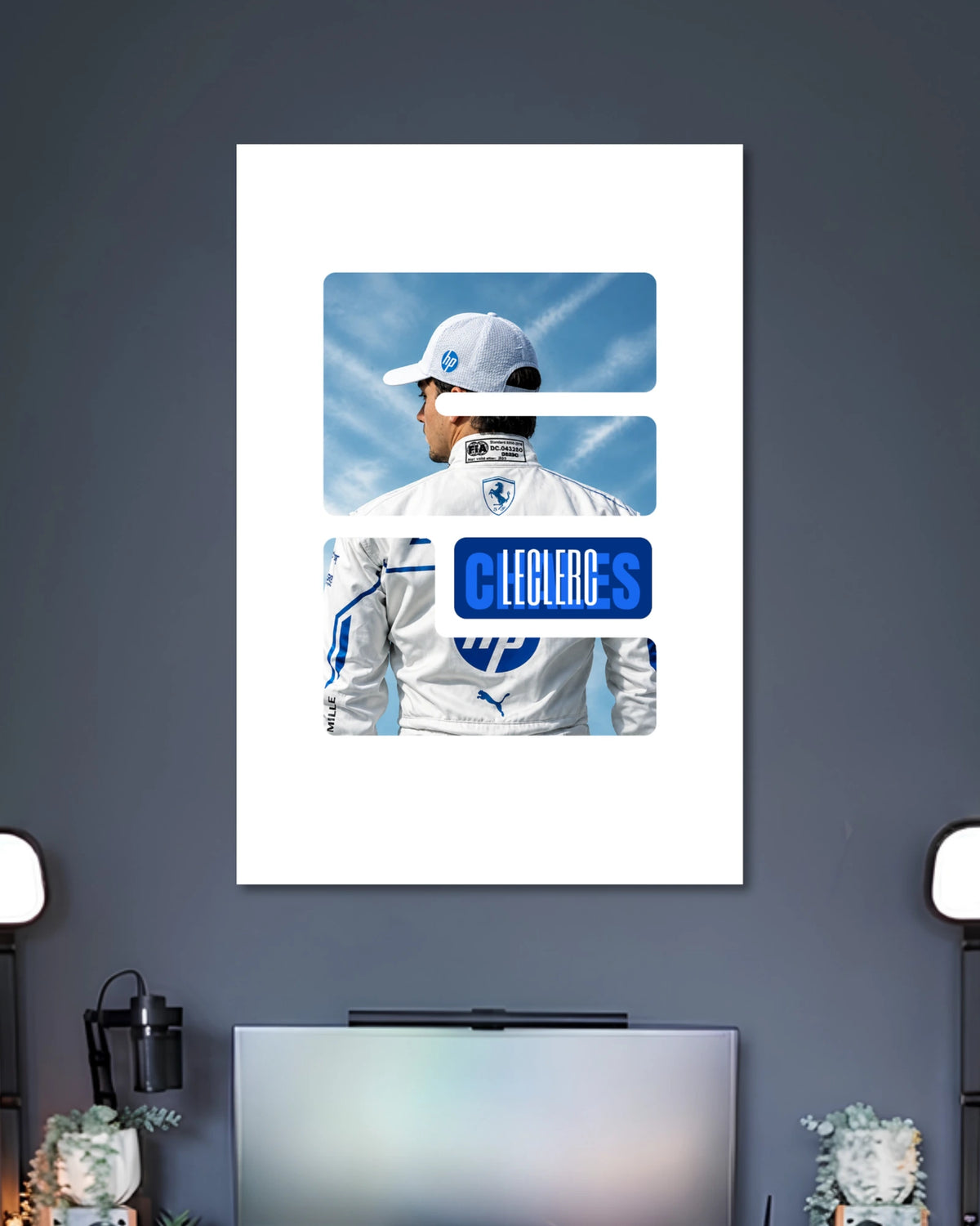 Alternative artwork featuring Charles Leclerc Ferrari Formula 1 Poster