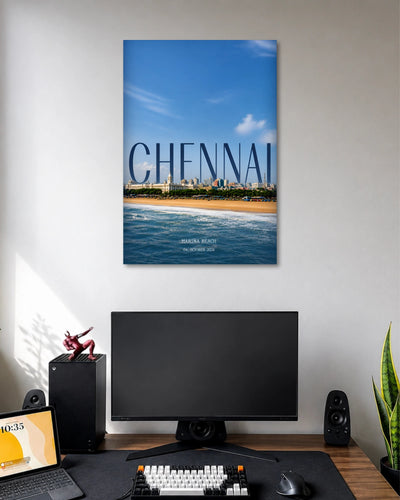 Chennai Marina Beach Poster poster artwork