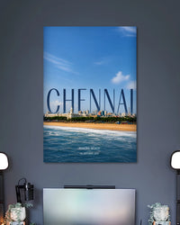 Alternative artwork featuring Chennai Marina Beach Poster