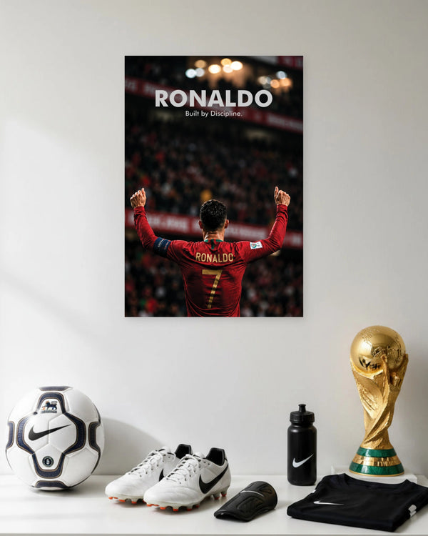Cristiano Ronaldo Built By Discipline Poster