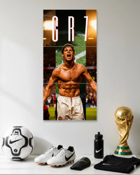 Cristiano Ronaldo CR7 Celebration 3 Split Poster poster artwork