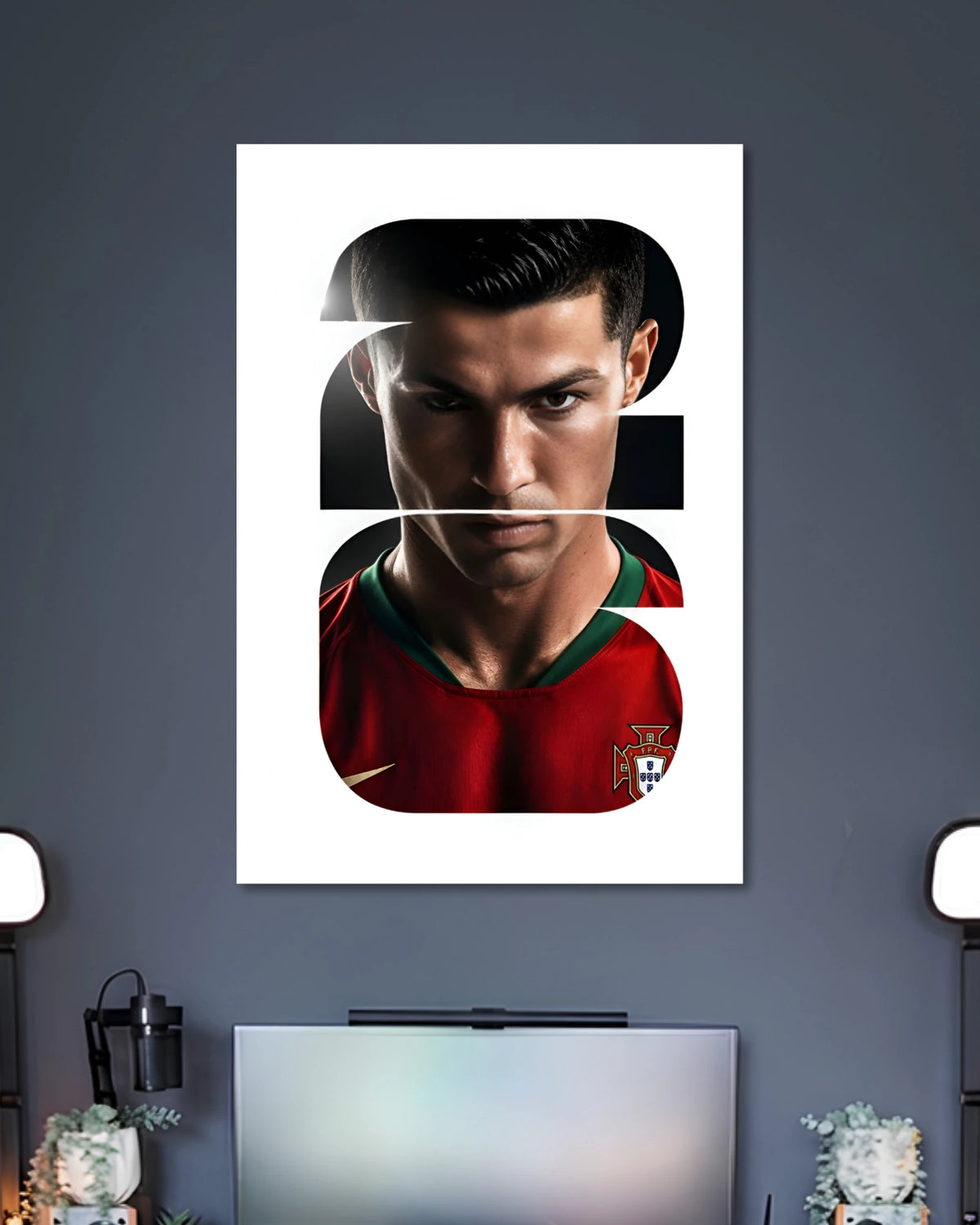 Alternative artwork featuring Cristiano Ronaldo CR7 Portugal Football Poster