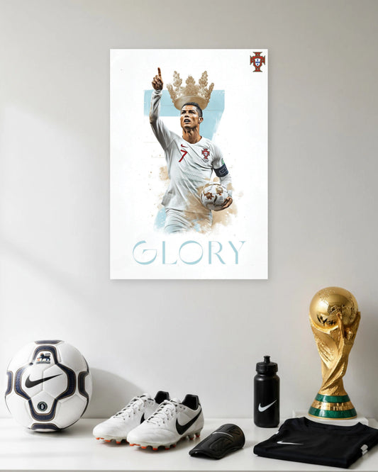 Ronaldo Glory Crown poster featuring premium artwork design 1