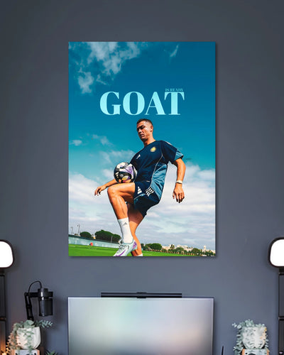 Alternative artwork featuring GOAT Ronaldo Al Nassr Football Poster