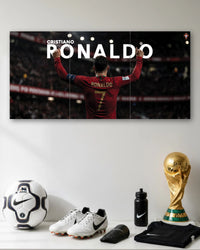 Three-panel Ronaldo Portugal 3 Piece Split Poster Set artwork featuring premium detailed design 1