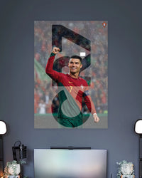 Cristiano Ronaldo Portugal Number 7 Celebration poster featuring premium artwork design 2