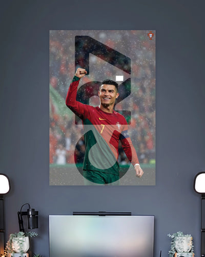 Cristiano Ronaldo Portugal Number 7 Celebration poster featuring premium artwork design 2