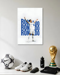 Ronaldo Royal Blue Typography Poster poster artwork