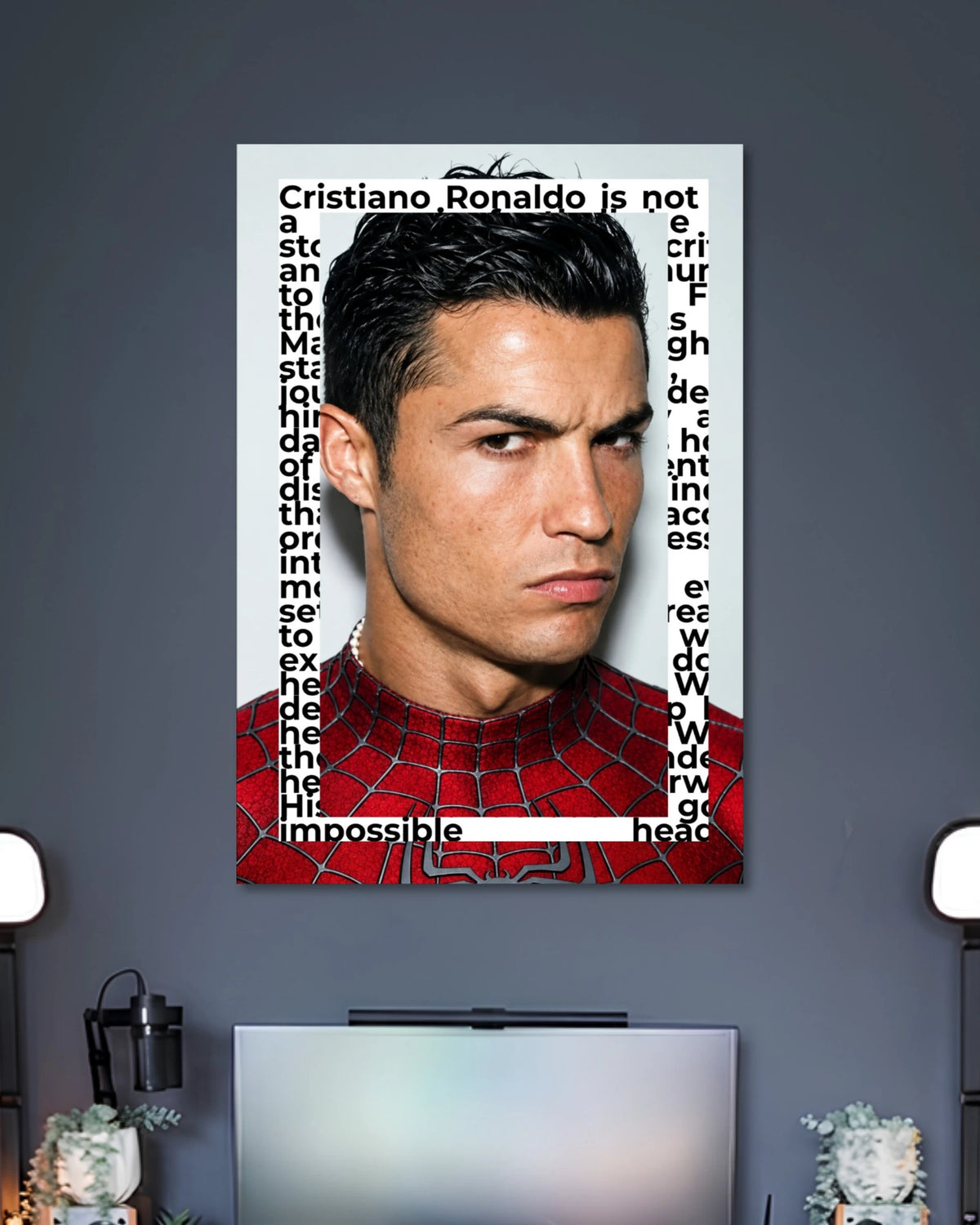Alternative artwork featuring Cristiano Ronaldo Spider Man Poster