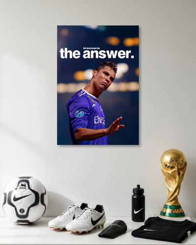 Cristiano Ronaldo The Answer Motivation Poster poster artwork