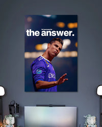 Alternative artwork featuring Cristiano Ronaldo The Answer Motivation Poster