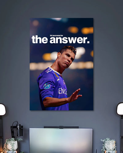 Alternative artwork featuring Cristiano Ronaldo The Answer Motivation Poster