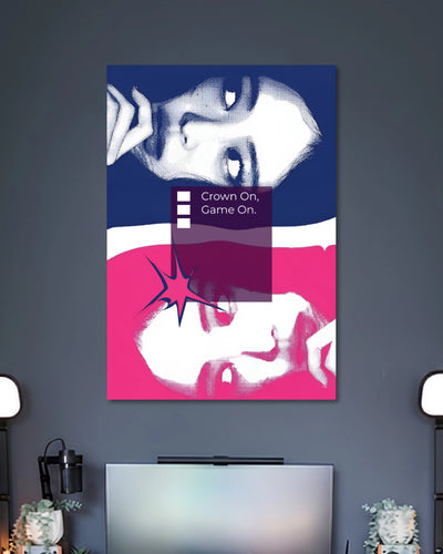Crown On Game On Poster artwork with detailed composition 2