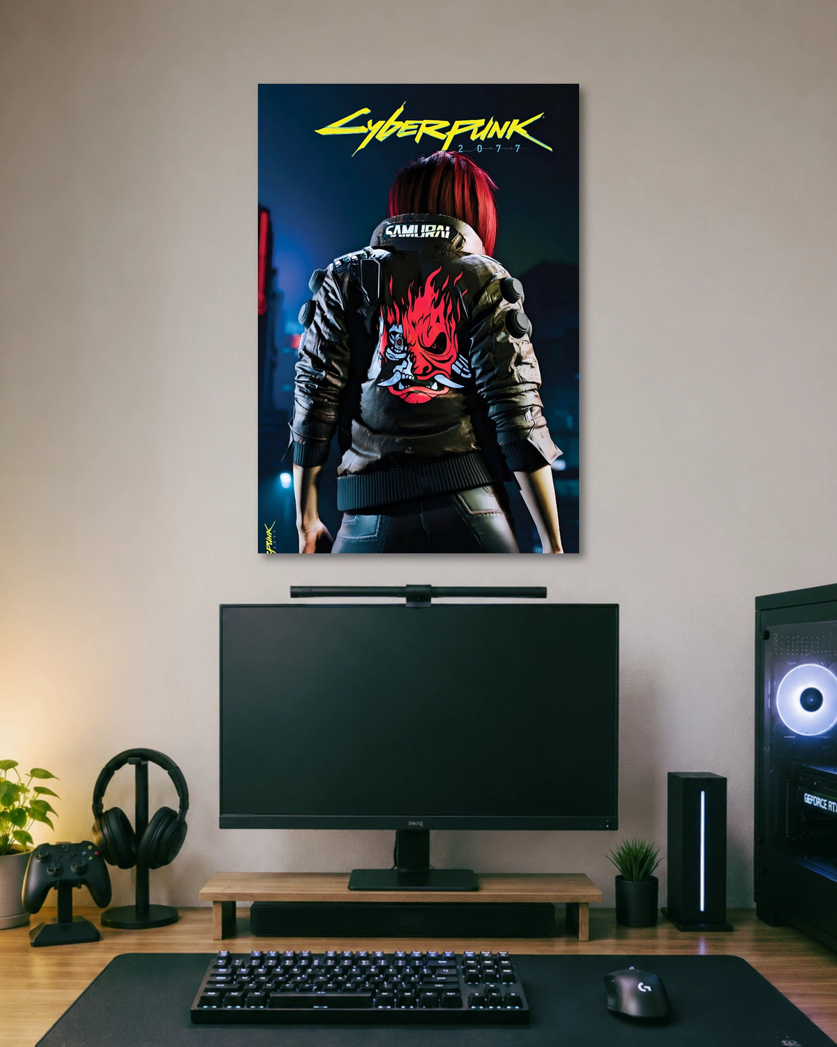 Cyberpunk 2077 Samurai Jacket Character Gaming Poster poster artwork