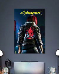 Alternative artwork featuring Cyberpunk 2077 Samurai Jacket Character Gaming Poster