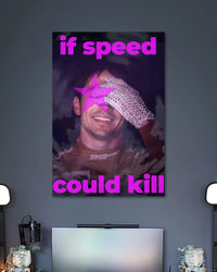 Alternative artwork featuring Daniel Ricciardo If Speed Could Kill Racing Poster