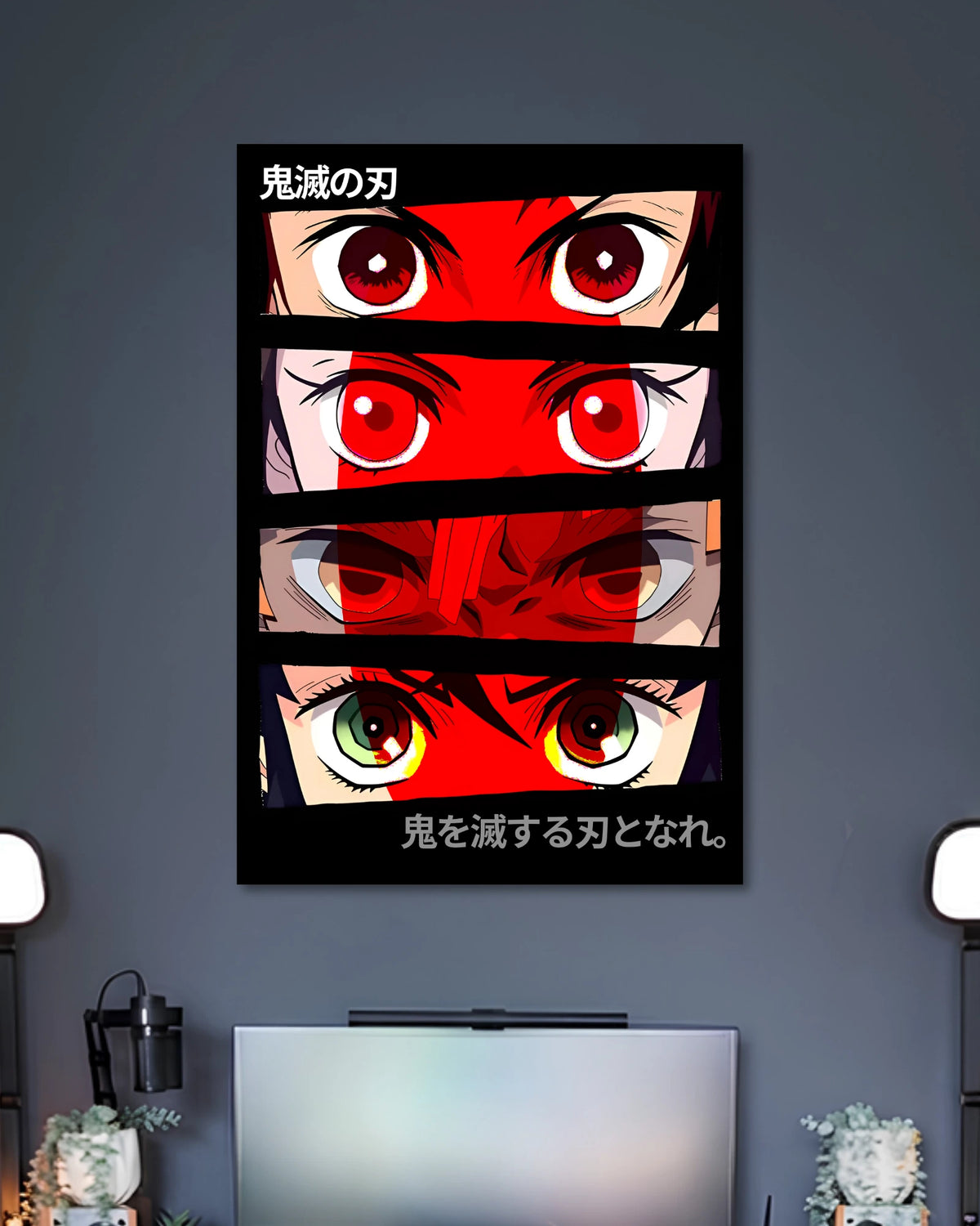 Alternative artwork featuring Demon Slayer Character Eyes Anime Poster