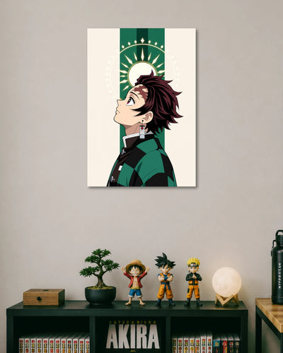 Demon Slayer Tanjiro Sun Breathing Poster artwork