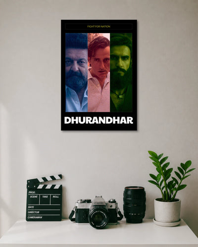 Dhurandhar Ranveer Singh Akshaye Khanna Poster poster artwork
