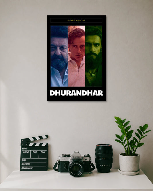 Dhurandhar Ranveer Singh Akshaye Khanna Poster poster artwork