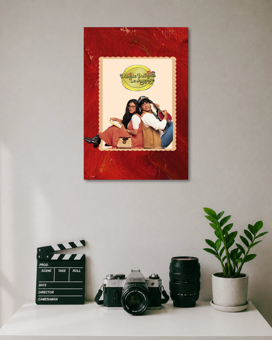 Dilwale Dulhania Le Jayenge Poster artwork with bold detailed composition 1
