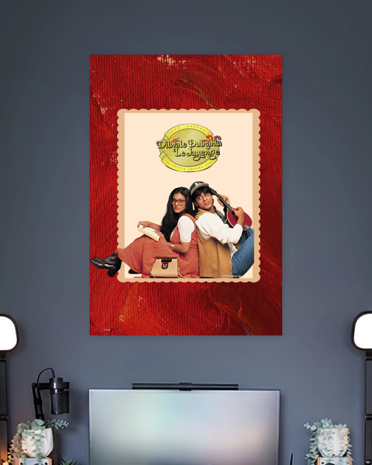 Dilwale Dulhania Le Jayenge Poster artwork with bold detailed composition 2