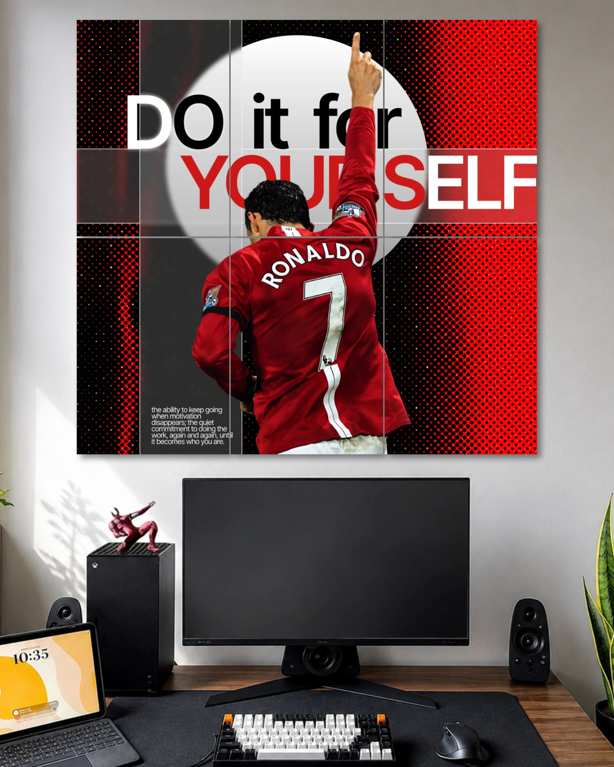 Do It for Yourself Ronaldo 6 Piece Split Poster poster artwork