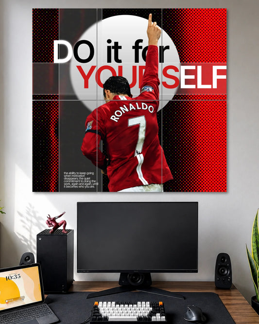 Do It for Yourself Ronaldo 6 Piece Split Poster poster artwork