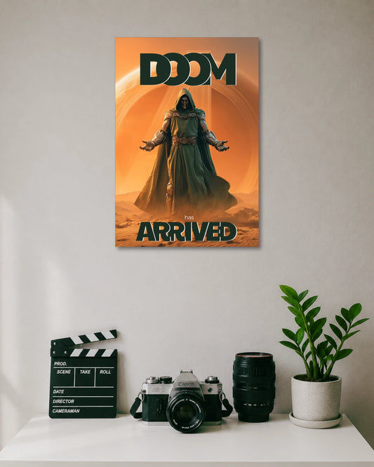 Doctor Doom Marvel Villain Orange Poster poster artwork
