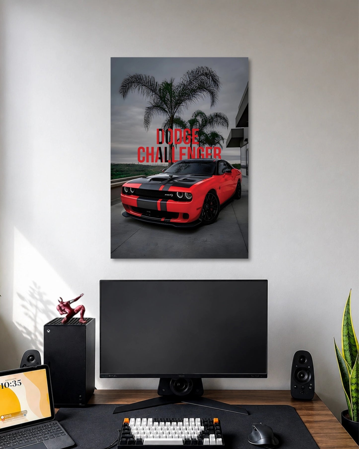 Dodge Challenger SRT Wall Art artwork with detailed composition 1