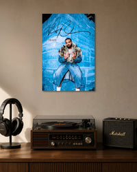 Drake Ice Blue Signature Poster artwork with bold detailed composition 1