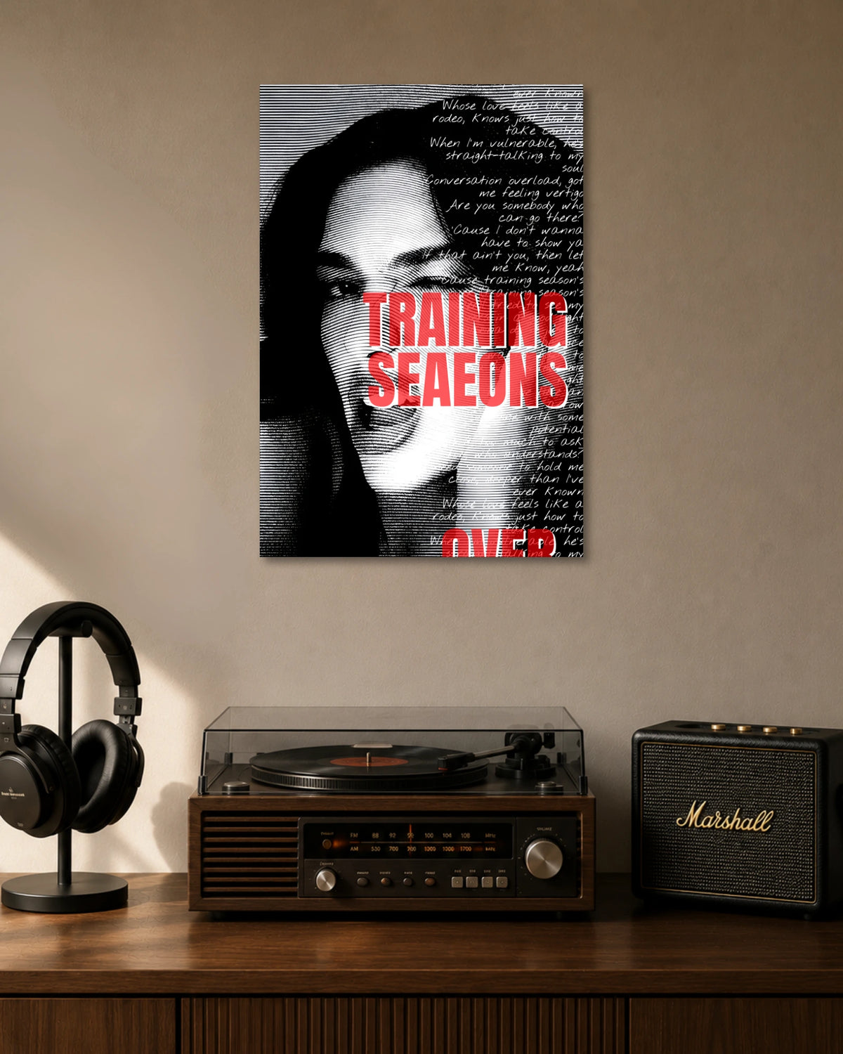 Dua Lipa Training Season Lyrics Music Wall Poster poster artwork