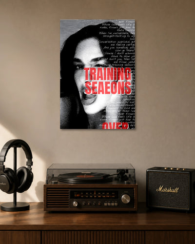 Dua Lipa Training Season Lyrics Music Wall Poster poster artwork