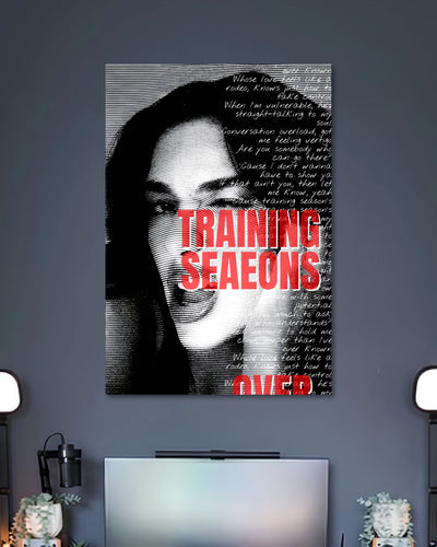 Alternative artwork featuring Dua Lipa Training Season Lyrics Music Wall Poster