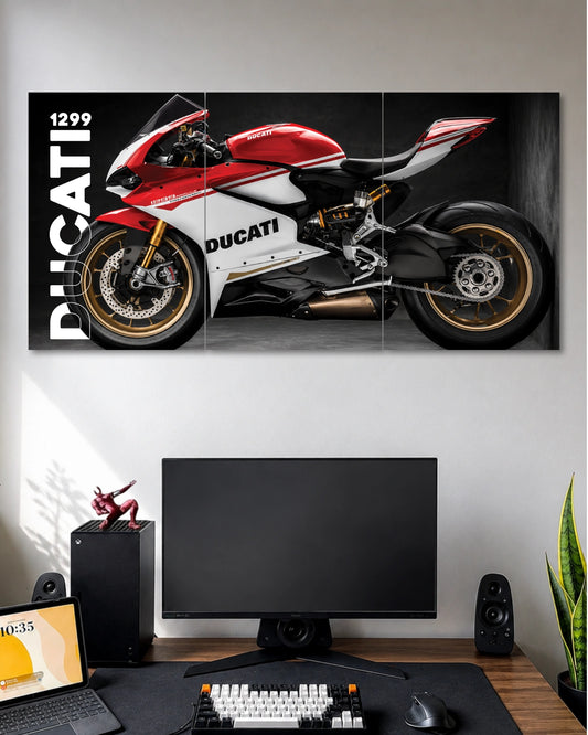 Ducati 1299 Panigale 3 Piece Split Poster three-panel artwork 1