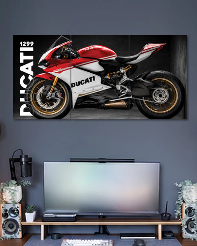 Ducati 1299 Panigale 3 Piece Split Poster three-panel artwork 2