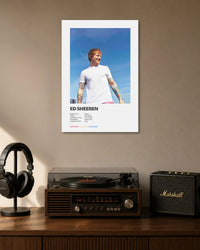 Ed Sheeran Greatest Hits Poster artwork with bold detailed composition 1