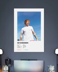 Ed Sheeran Greatest Hits Poster artwork with bold detailed composition 2