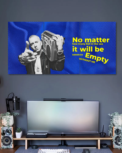 Eminem Boombox Pop Art 3 Piece Split Wall Art three-panel artwork 2