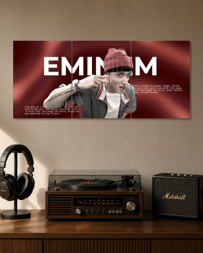 Eminem Red 3 Piece Split Poster three-panel artwork 1