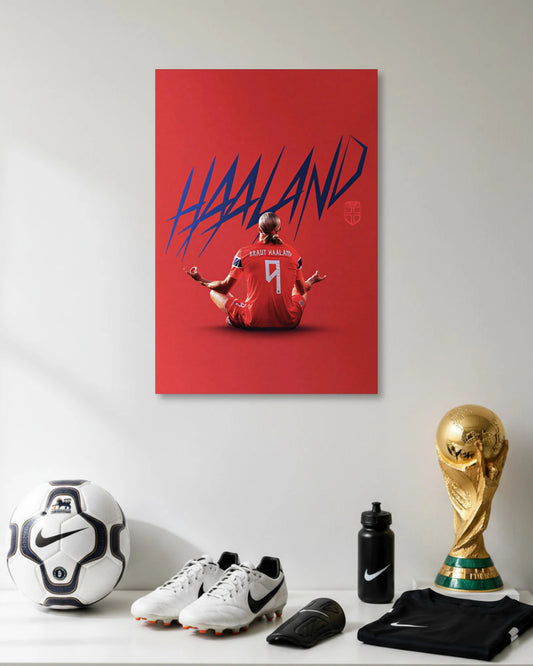 Erling Haaland Norway Football Poster poster artwork