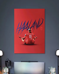 Alternative artwork featuring Erling Haaland Norway Football Poster