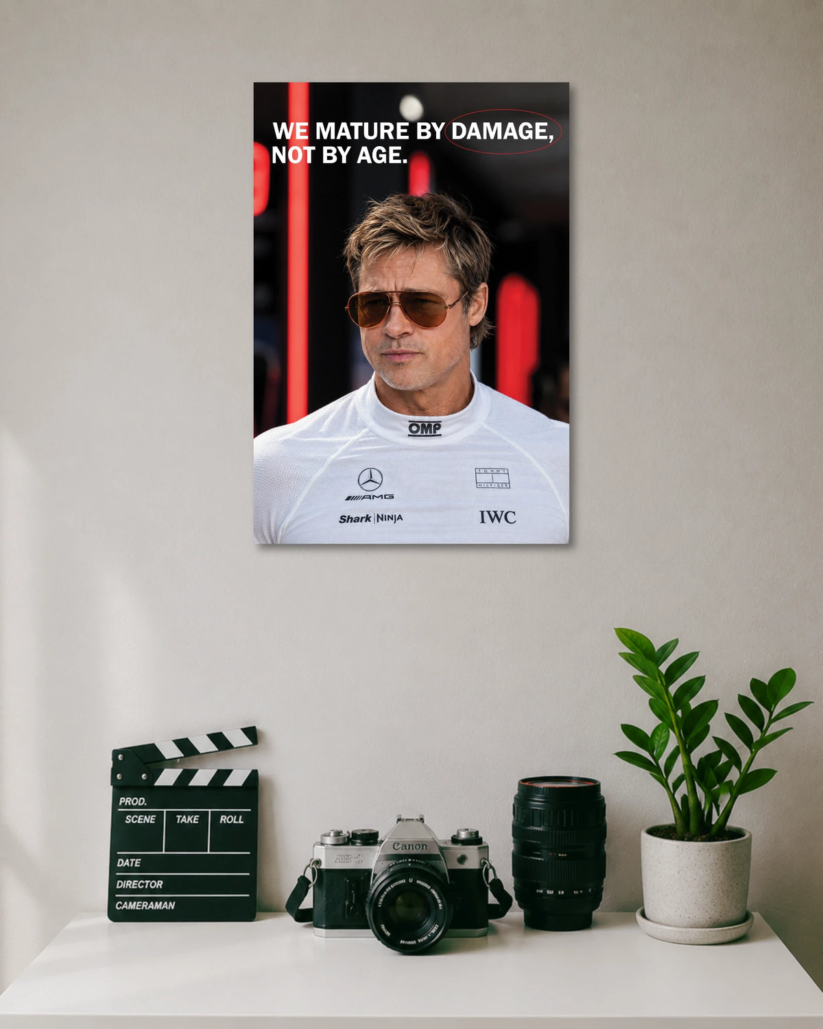 F1 We Mature by Damage Brad Pitt Poster poster artwork