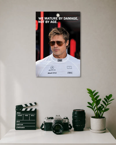 F1 We Mature by Damage Brad Pitt Poster poster artwork