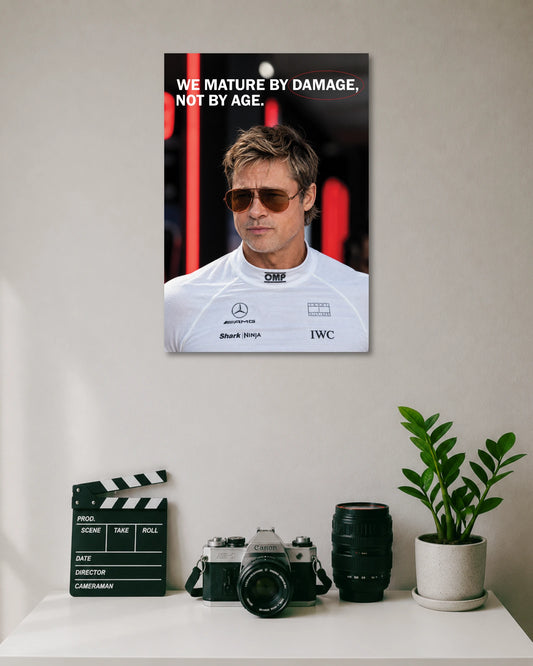 F1 We Mature by Damage Brad Pitt Poster poster artwork