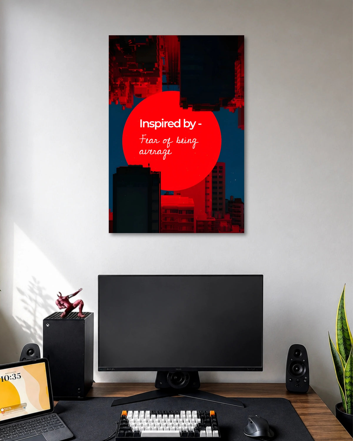 Fear of Being Average Motivational Poster poster artwork