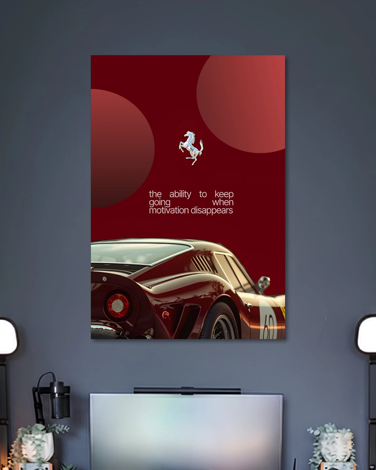 Alternative artwork featuring Ferrari Keep Going Poster
