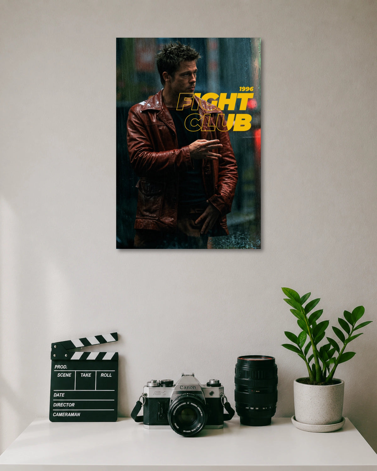 Fight Club Tyler Durden Poster artwork with bold detailed composition 1