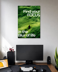 Find Your Focus Green Poster poster artwork