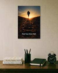 Find Your Own Path Motivational Poster artwork with bold detailed composition 1